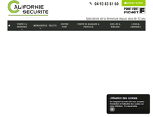 Tablet Screenshot of californiesecurite.fr